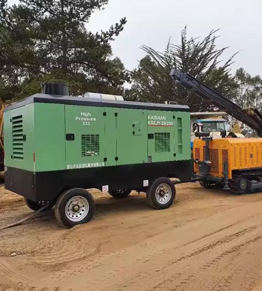KSZJ-29/23-32/17 Kaishan Screw air Compressor 29cubic Meters 23 kg for Deep Water Well Drilling Rig